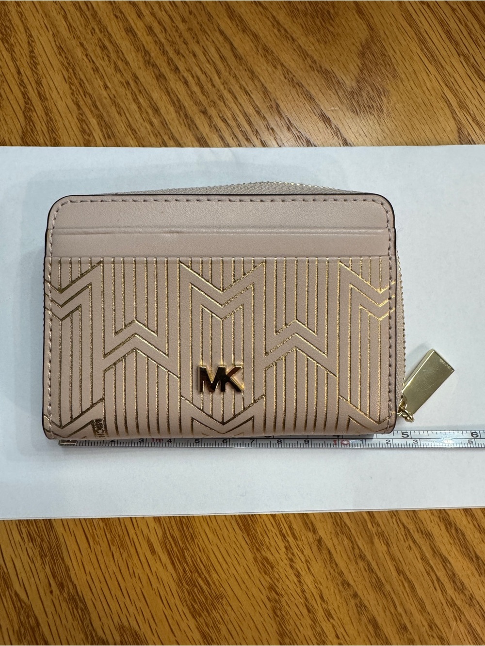 Michael Kors Blush Zip Card Case Wallet